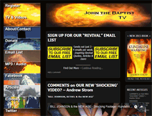 Tablet Screenshot of johnthebaptisttv.com